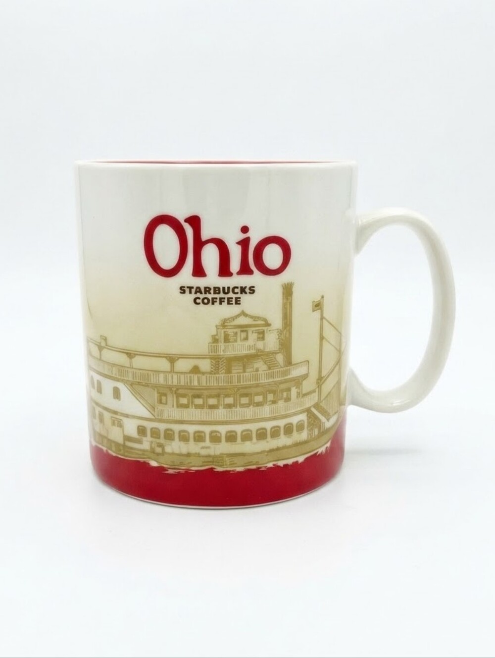 Starbucks Ohio Red and Cream City Mug